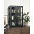 Toddy schwarzer Wandschrank mit Doppeltr H90 cm