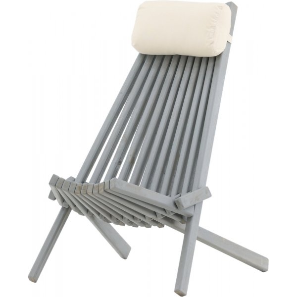 Asta Loungesessel - Dunkelgrau/Offwhite