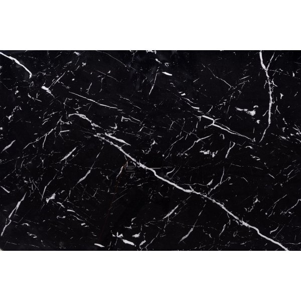 Dizzy runder Esstisch Ø130x130-180 cm - Schwarzer Marmoreffekt Dizzy runder Esstisch Ø130x130-180 cm - Schwarzer Marmoreffekt
