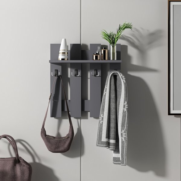 Utica Wandregal Anthrazit