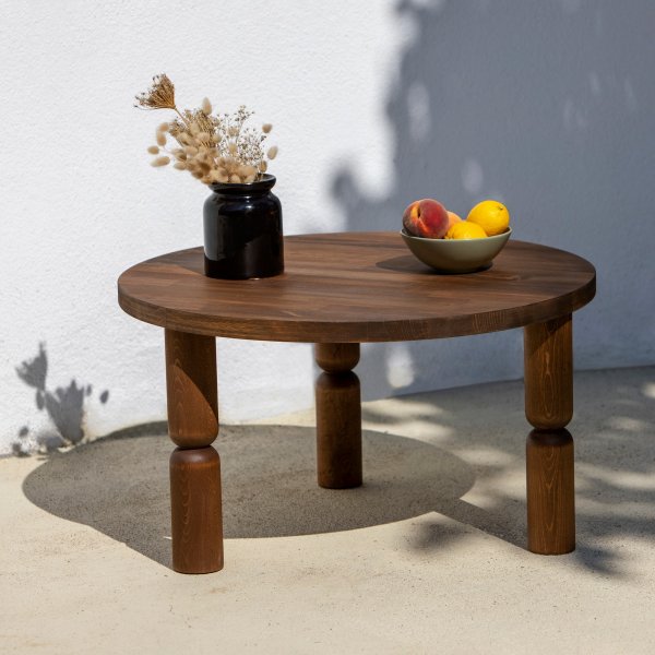 Ida Couchtisch 70 cm - Walnuss