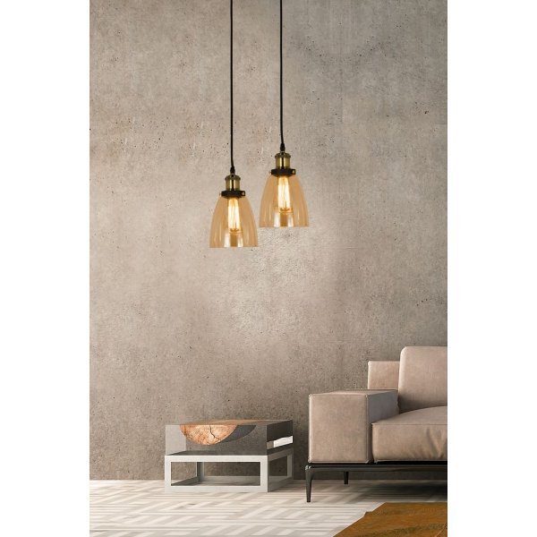 Becky Deckenleuchte - Antik/Bernstein Becky Deckenleuchte - Antik/Bernstein