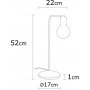 Harput Tischlampe - Wei/Gold