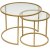 Bela Couchtisch 60/42 cm - Gold