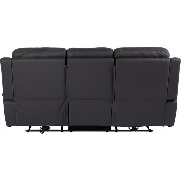 Manne 3-Sitzer-Liegesofa - Schwarz