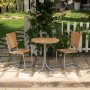 Mllan Gartenstuhl stapelbar aus Teakholz