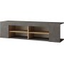 Luvio Medienbank 13 - Eiche/Silber