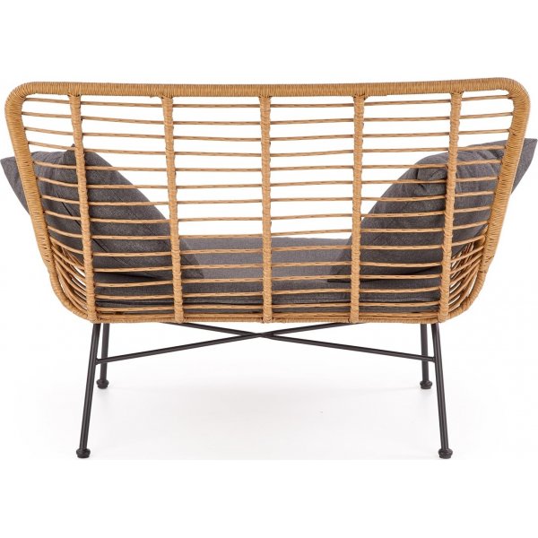 Minos 2-Sitzer-Sofa - Rattan + Fleckentferner fr Mbel