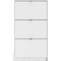 Schuhschrank mit 3 Fchern - Wei