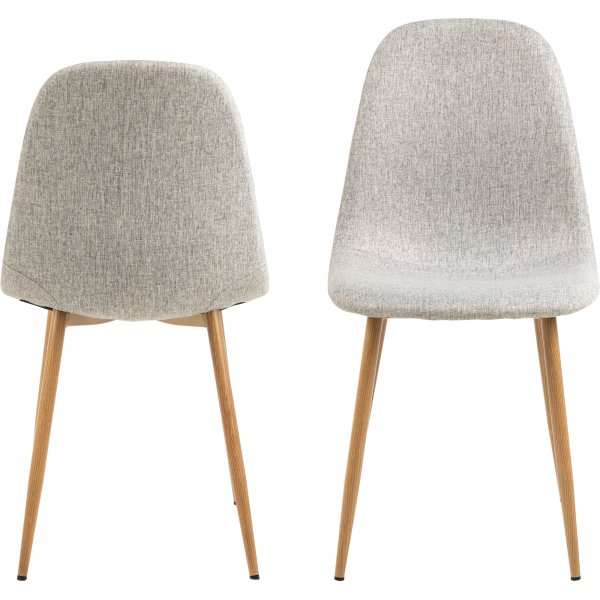 Celia Esszimmerstuhl - Grau/Eiche