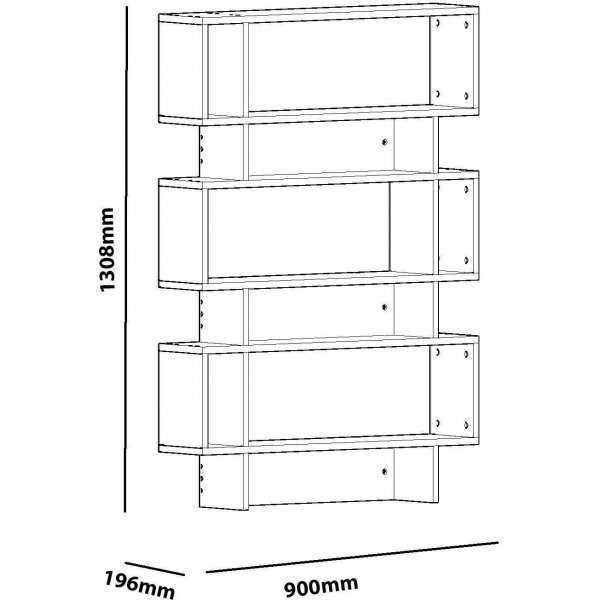 Bcherregal Elze - Wei