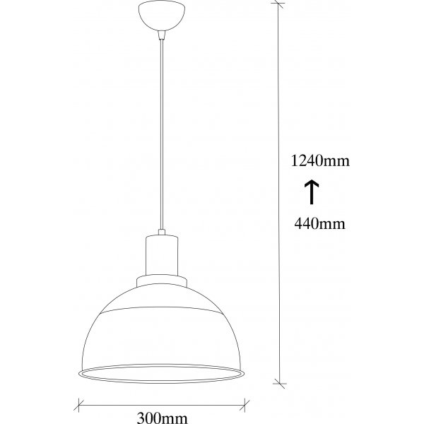 Dodo Deckenleuchte 2341 - Schwarz/Vintage