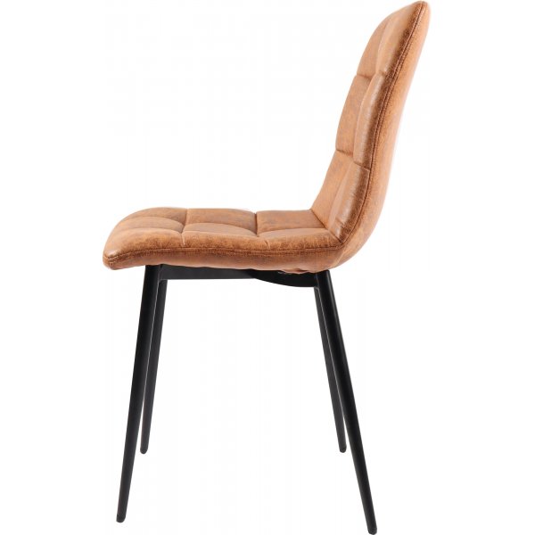 Eksj�-Stuhl aus Cognac-Mikrofaser