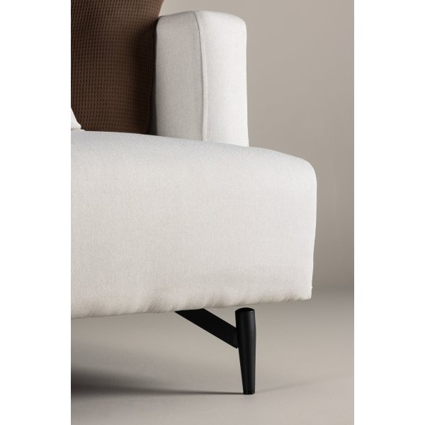 Sofia-Sessel - Beigefarbenes Leinen