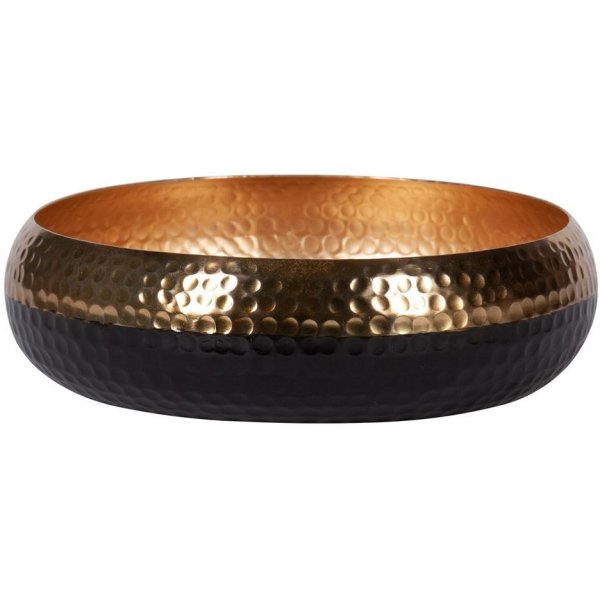 Schale Cleo stor - gold/schwarz