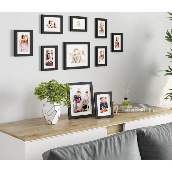 Jasmina Bilderrahmen, 10 Stck - Schwarz