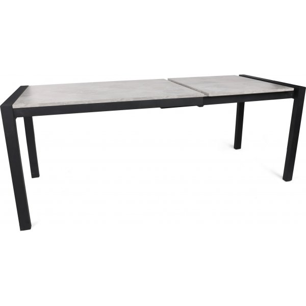 Silva Esstisch 120-187 x 74 cm - Nerz/Schwarz Silva Esstisch 120-187 x 74 cm - Nerz/Schwarz
