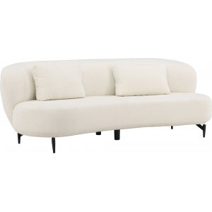 Luna 3-Sitzer-Sofa - Schwarz/Wei