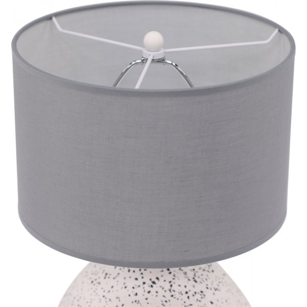 Sisteron Tischlampe - Wei�/Dunkelgrau