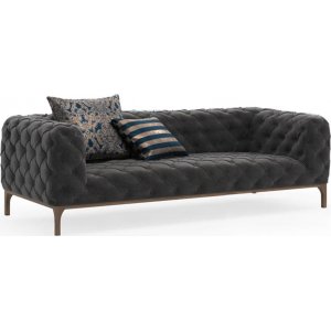 Modisches 2-Sitzer-Sofa - Grau