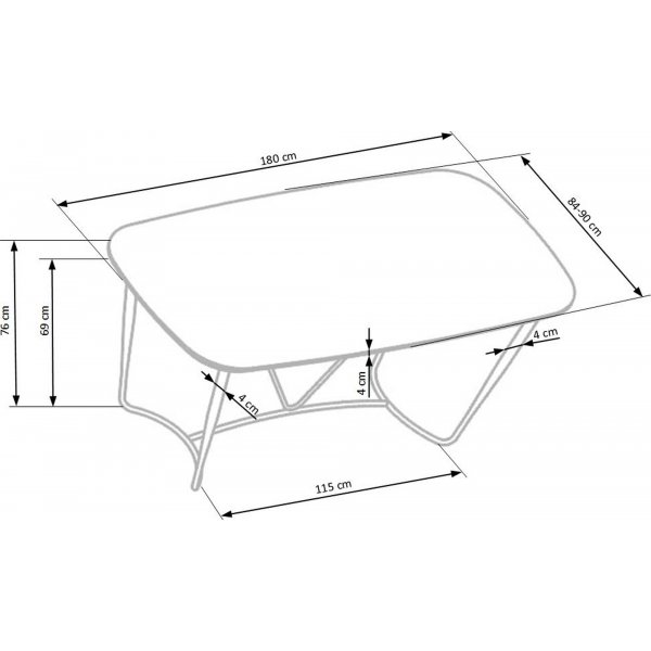 Agricola Esstisch 180 x 90 cm - Nussbaum Agricola Esstisch 180 x 90 cm - Nussbaum