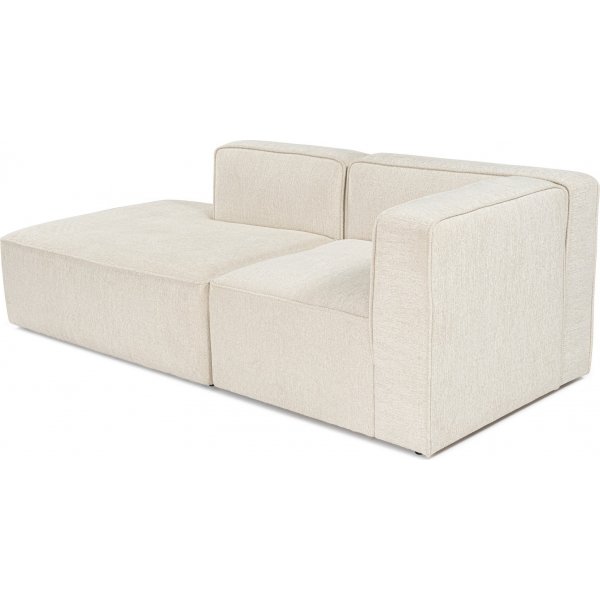 Weiteres 2-Sitzer-Sofa mit offenem Ende links - Creme