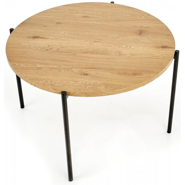 Tanzi Esstisch Ø120cm - Eiche/schwarz Tanzi Esstisch Ø120cm - Eiche/schwarz