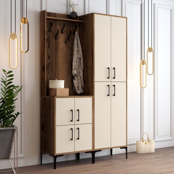 Berliner Dielenmbel ba - Nussbaum/Creme