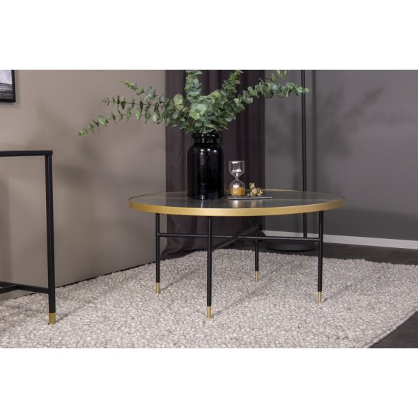 Judy Couchtisch - Schwarz / Messing Judy Couchtisch - Schwarz / Messing