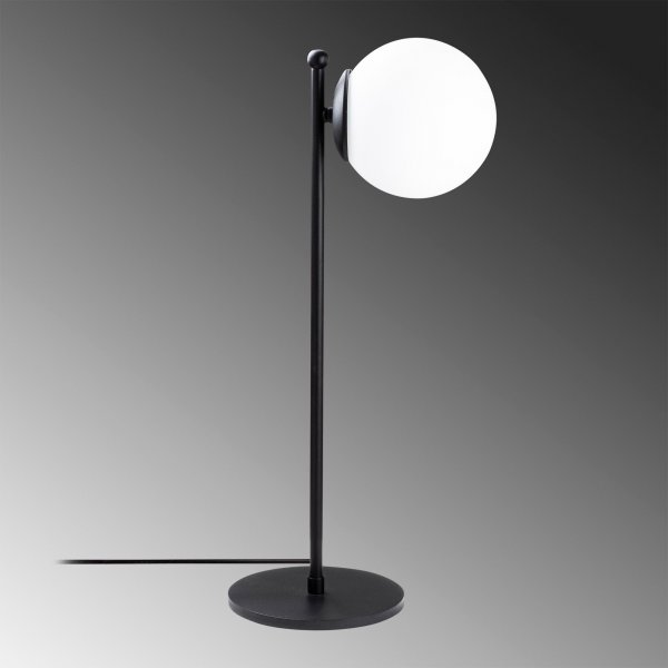 Fas Tischlampe opal - Schwarz