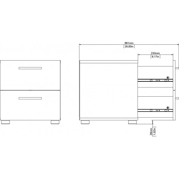 Pepe Nachttisch - Weiß Pepe Nachttisch - Weiß