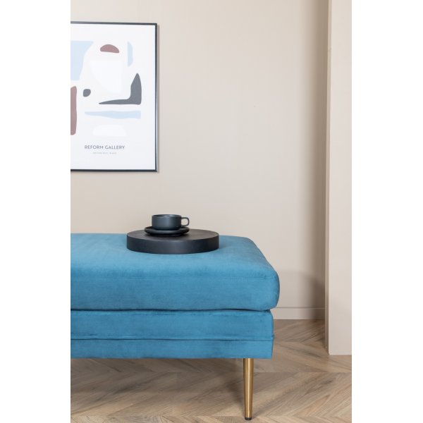 Savanna Hocker - Blauer Samt Savanna Hocker - Blauer Samt