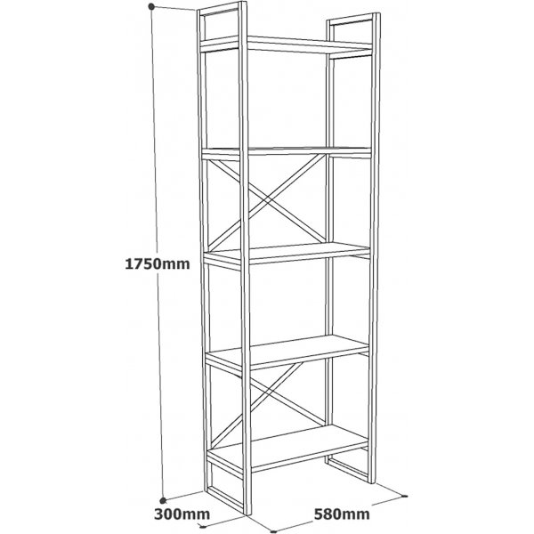 Voyage Bcherregal 3 Marmor/Gold
