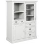 Marstrand Vitrinenschrank / Highboard - hellgrau