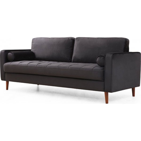 Rome 3-Sitzer-Sofa - Schwarz Rome 3-Sitzer-Sofa - Schwarz