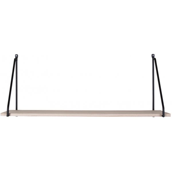 Arnhem Wandregal - Schwarz/Holz