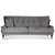 Adena 3-Sitzer Sofa - Silbergrau Samt + Mbelpflegeset fr Textilien