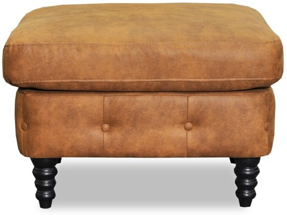 Ashford Chesterfield Fußbank - Cognac Öko-Leder Ashford Chesterfield Fußbank - Cognac Öko-Leder