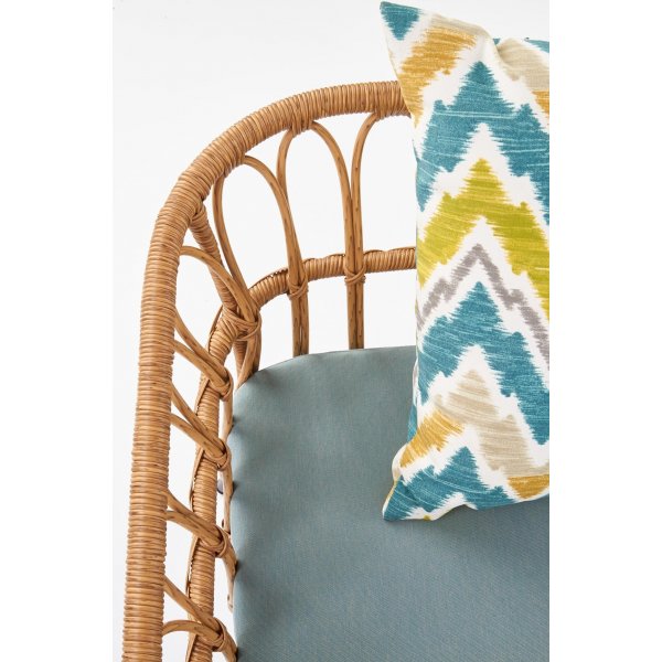 Ulmer 2-Sitzer-Sofa - Rattan + Textilreinigung fr Mbel