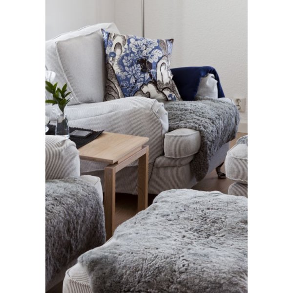 Curly Schafsfell - 95x55 cm - Grau