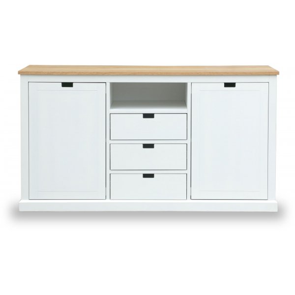 Fr Sideboard - Wei / Eiche gelt