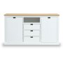 Fr Sideboard - Wei / Eiche gelt