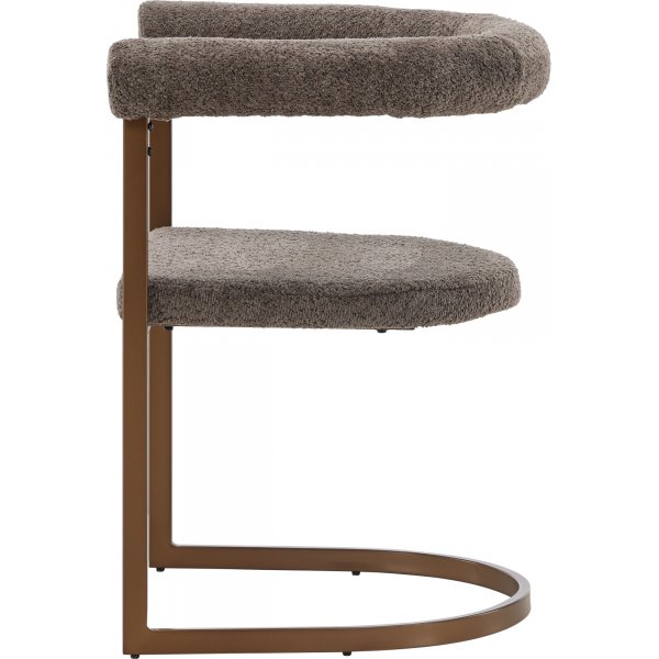 Esszimmerstuhl \\\"Morning\\\" - braunes Bouclé Esszimmerstuhl \\\"Morning\\\" - braunes Bouclé