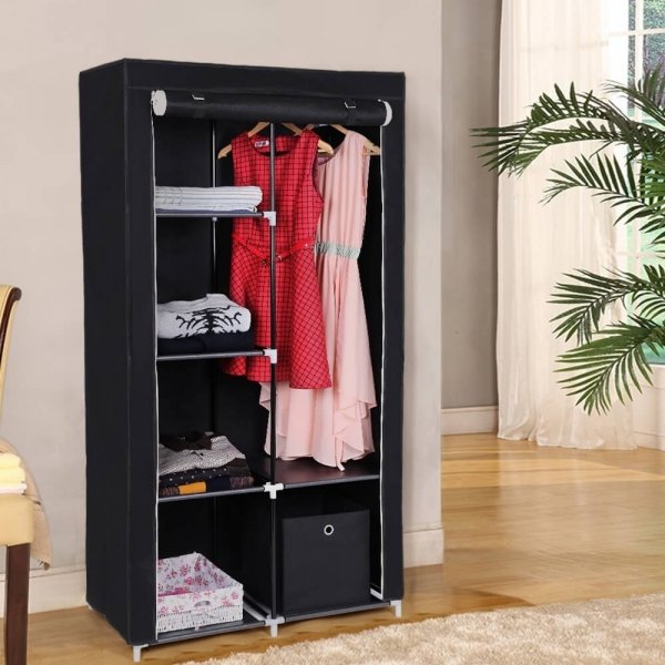 Kleiderschrank Katerina 88 x 168 cm - Schwarz Kleiderschrank Katerina 88 x 168 cm - Schwarz