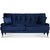 Adena 2-Sitzer Sofa - Samt Mitternachtsblau + Mbelpflegeset fr Textilien