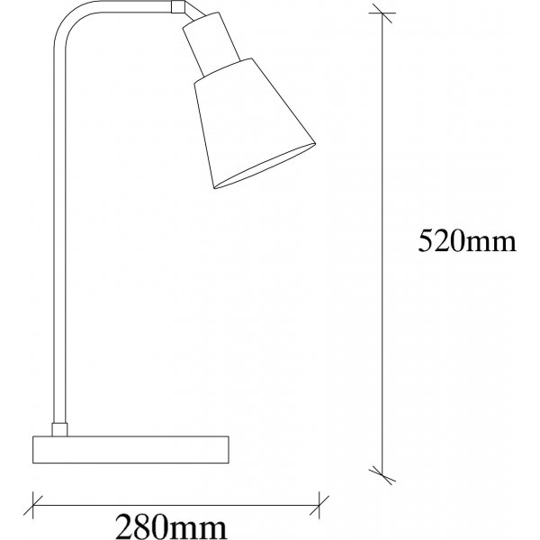Emek Tischlampe - Schwarz/Vintage