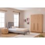 Lody Einzelbett 90 x 200 cm - Grau
