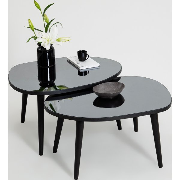 Gusto Tisch 75 x 55 cm - Schwarz/Rauch