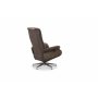 Relaxsessel mit Fuhocker in echtem Schaffell Eiche/Braun - Ulla