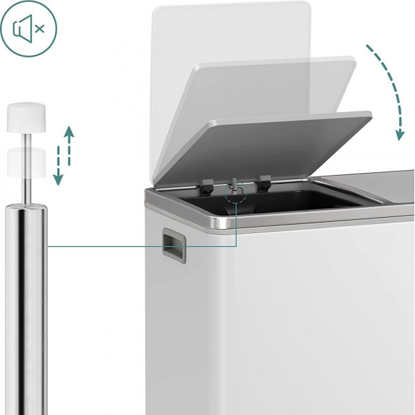 Daloa Abfalleimer 60 l - Weiß Daloa Abfalleimer 60 l - Weiß